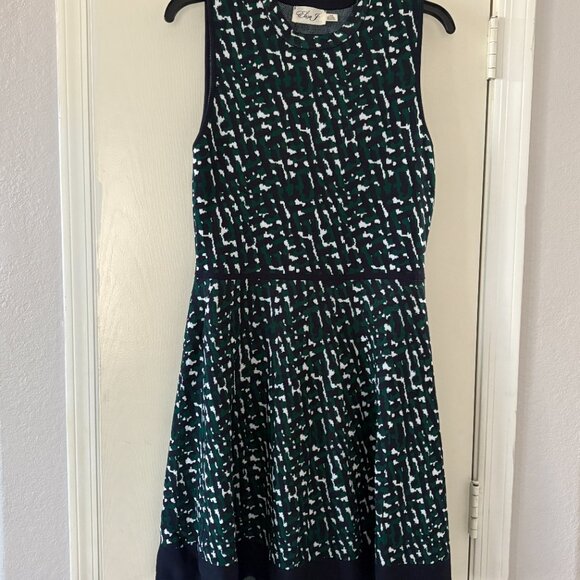 Eliza J Textured Fit & Flare Sleeveless Dress - SIZE LARGE - Picture 2 of 7
